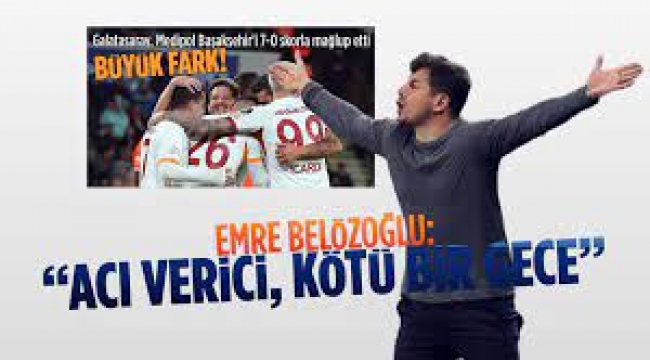 Emre Belözoğlu: Acı verici bir gece