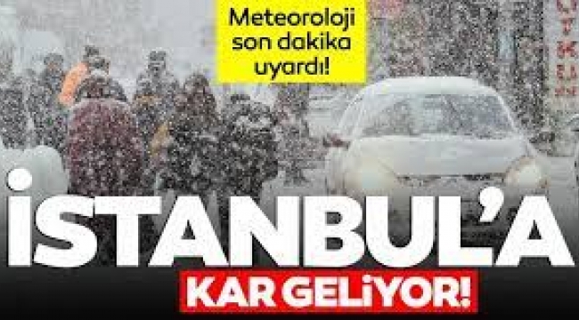 İstanbul'a Kar Geliyor!