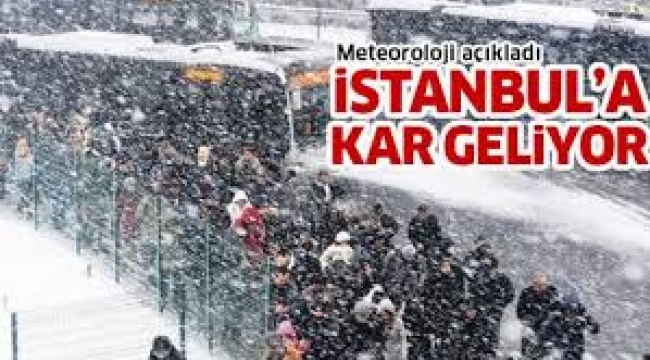 İstanbul'a Kar Geliyor!