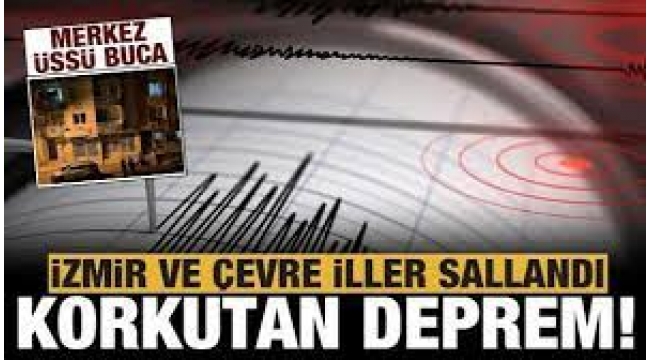 İzmir'de 4.9'luk deprem! Manisa, Balıkesir, Denizli, Aydın'da da hissedildi