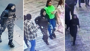 Taksim İstiklal Caddesi'ne bombayı bırakan o kadın böyle uzaklaşmış