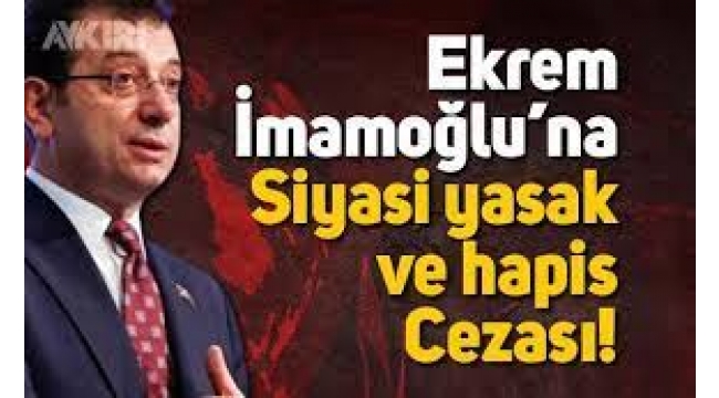 Ekrem İmamoğlu: Halkın verdiği yetkiyi öyle bir avuç insan alamaz
