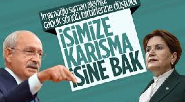 Kılıçdaroğlu'ndan Akşener'e: "Partinin içişlerine karışmamalı"