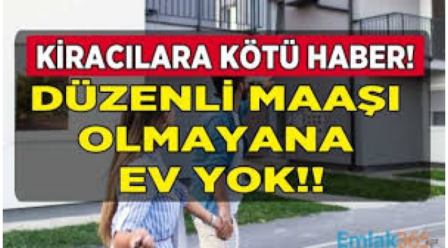 Kiralık evde 'memur' kefil şartı