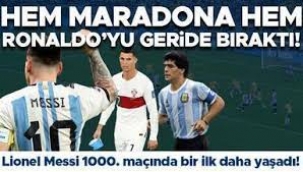 Lionel Messi, 1000. maçını da boş geçmedi! Hem Ronaldo hem Maradona'yı geride bıraktı