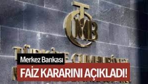 Merkez Bankası faiz kararını açıkladı