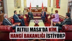 Altılı masada kim, hangi bakanlığı istiyor?