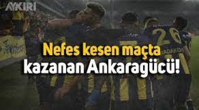Ankaragücü Beşiktaş'ı eledi