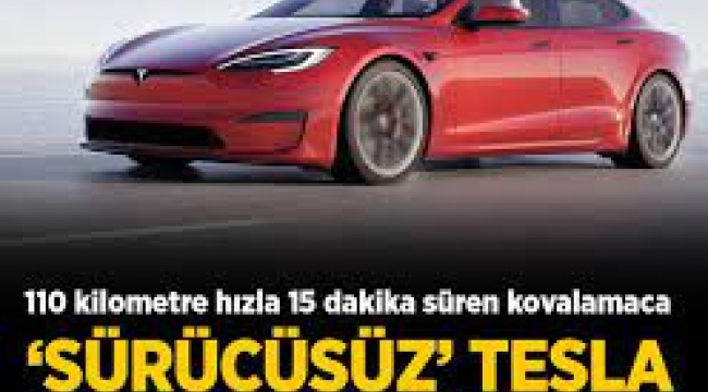  'Sürücüsüz' Tesla, 15 dakika Alman polisinden kaçtı