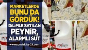 Süte Alarm Taktılar, Peynir Dilim Dilim Satılıyor