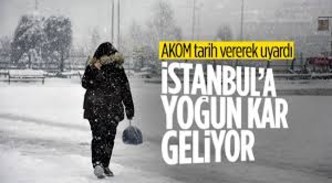 AKOM'dan İstanbul'a Fırtına Ve Kar Uyarısı!