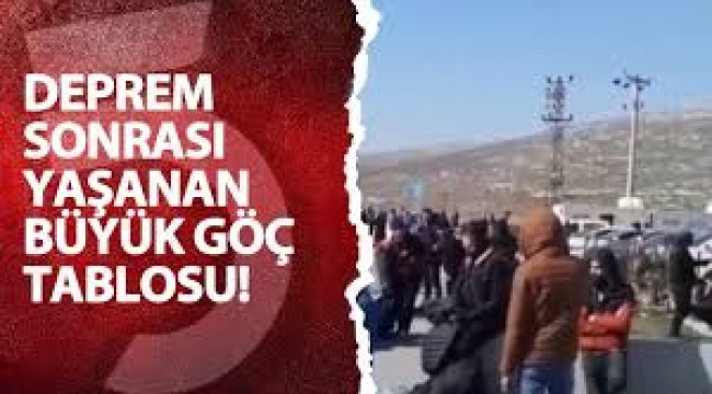 Deprem sonrası göç