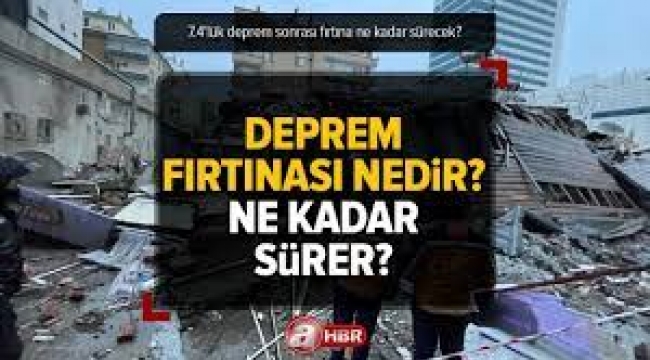 Yüzyılın deprem fırtınası