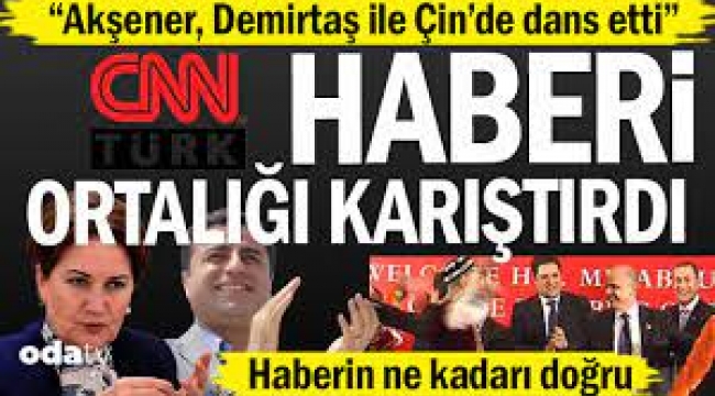 "Akşener, Demirtaş ile Çin'de dans etti"