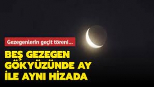 Beş gezegen Ay ile aynı hizaya geldi