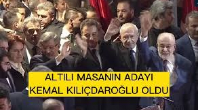  Millet İttifakı'nın Cumhurbaşkanı adayı Kemal Kılıçdaroğlu