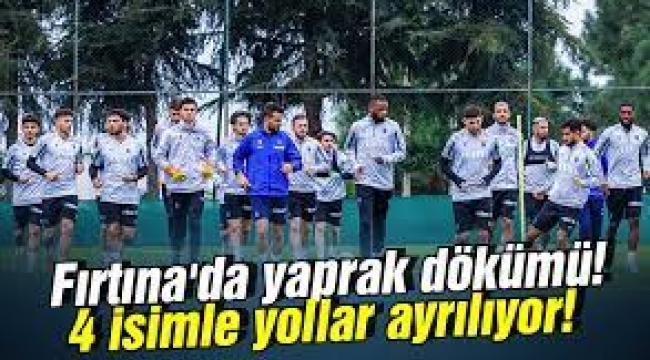 Trabzonspor'da yaprak dökümü; ayrılacak isimler belli oldu