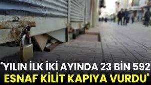 'Yılın İlk İki Ayında 23 Bin 592 Esnaf İflas Etti'