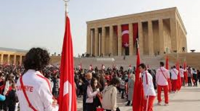 Anıtkabir'de 23 Nisan töreni düzenlendi