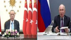 Erdoğan ve Putin, Akkuyu törenine canlı bağlantı ile katıldı