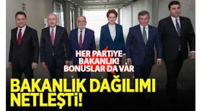 Millet İttifakı'nda bakanlık dağılımı belli oldu! 'Her partiye…'