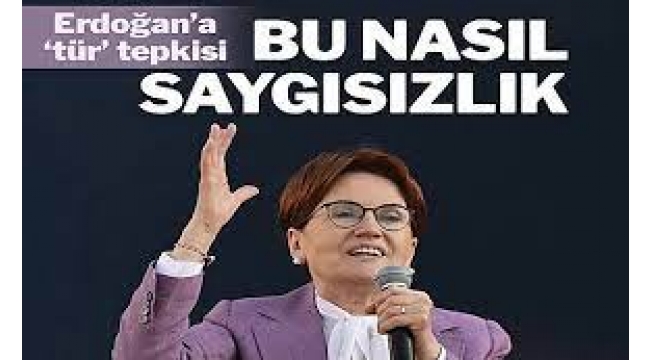 Akşener'den Erdoğan'ın 'Tür' Açıklamasına Sert Tepki