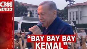 Erdoğan Kısıklı'da halka hitap ediyor: Bay, bay, bay Kemal