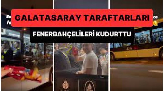 Metrobüsle Evine Dönen Fenerbahçelileri Kudurtan Galatasaray Taraftarı