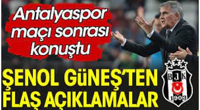 Şenol Güneş'ten galibiyet ve hakem yorumu!