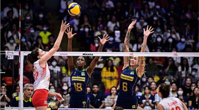A Milli Kadın Voleybol Takımı, Brezilya'yı 3-0 mağlup etti