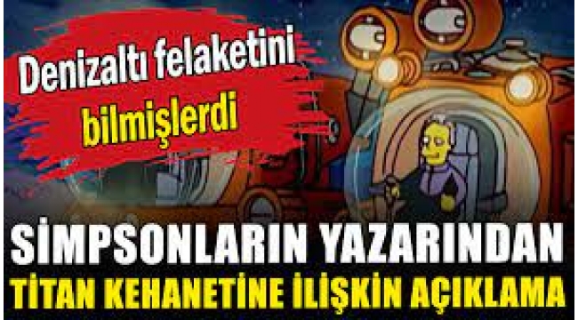 Simpsonlar yazarı Mike Reiss, "Titan kehanetine" böyle yanıt verdi