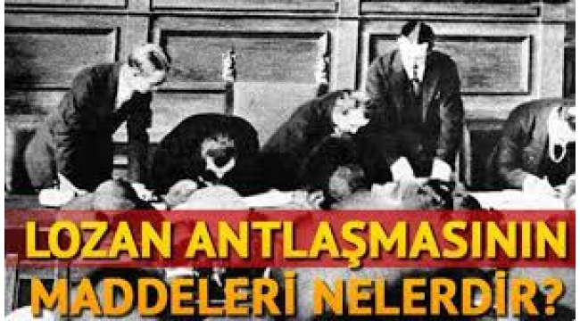 24 Temmuz Lozan Antlaşması