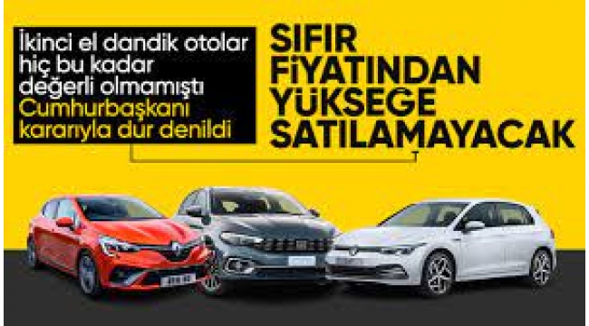 Otomobilde "ikinci el" kararı Resmi Gazete'de