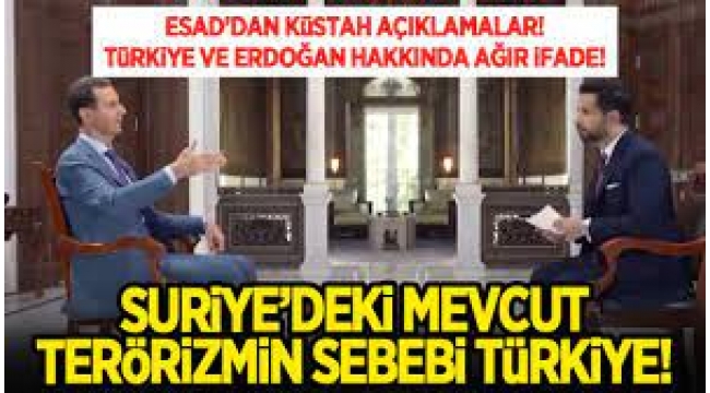 Esad'dan skandal açıklamalar!