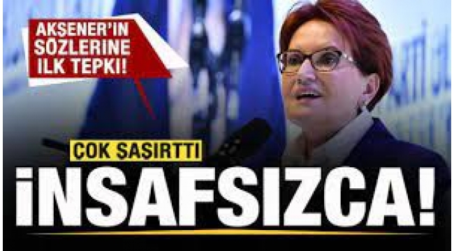 Gürsel Tekin'den Meral Akşener'e tepki