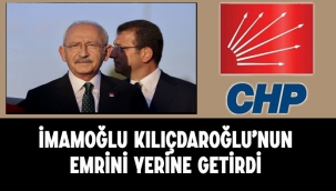  İmamoğlu Kılıçdaroğlu'nun emrini yerine getirdi