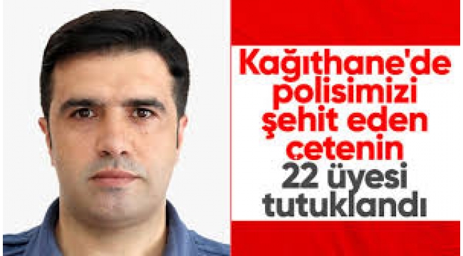 İstanbul'da polisi şehit eden suç örgütüne 22 tutuklama