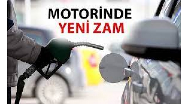Motorine Pazartesi Gecesi Yeni Zam Geliyor