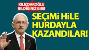 Seçimi hileyle, hurdayla aldılar