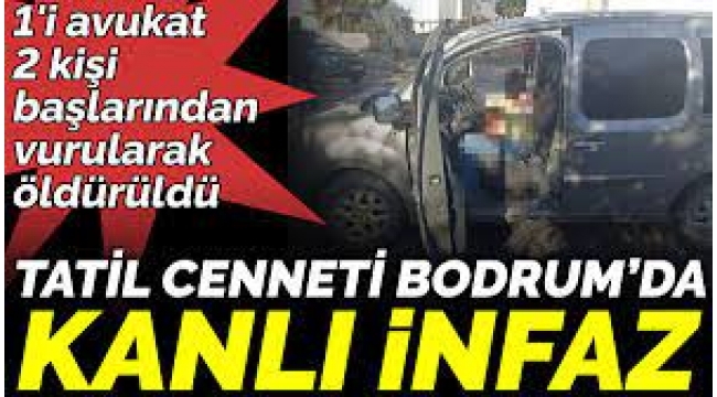 Avukat ve emekli icra müdürü otomobilde öldürüldü