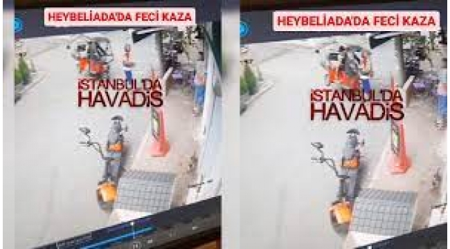 Heybeliada'da feci kaza...
