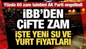 İBB suya yüzde 25 zam yaptı