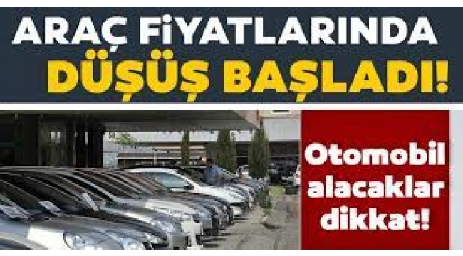 Ikinci elde fiyatlar düştü, sıfır araçta indirimli fiyatlar
