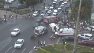 Vatan Caddesi'nde ambulans kazası