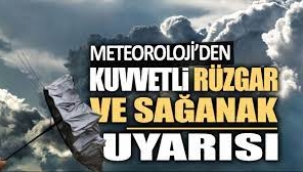 Aman dikkat! Meteoroloji'den sağanak yağış ve rüzgar uyarısı