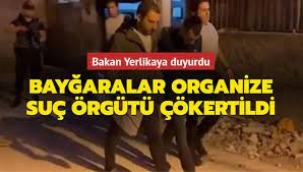 Bayğaralar organize suç örgütü çökertildi