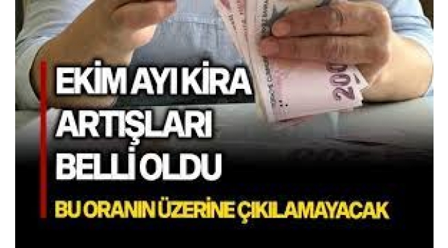 Ekim Ayı Kira Artış Oranı Belli Oldu!