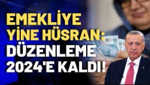 Emekliye yine hüsran kaldı!