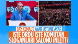 Erdoğan'a "İşte ordu, işte komutan" sloganları