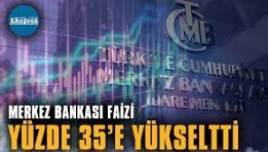  Faiz kararı: Yüzde 35'e yükseltti